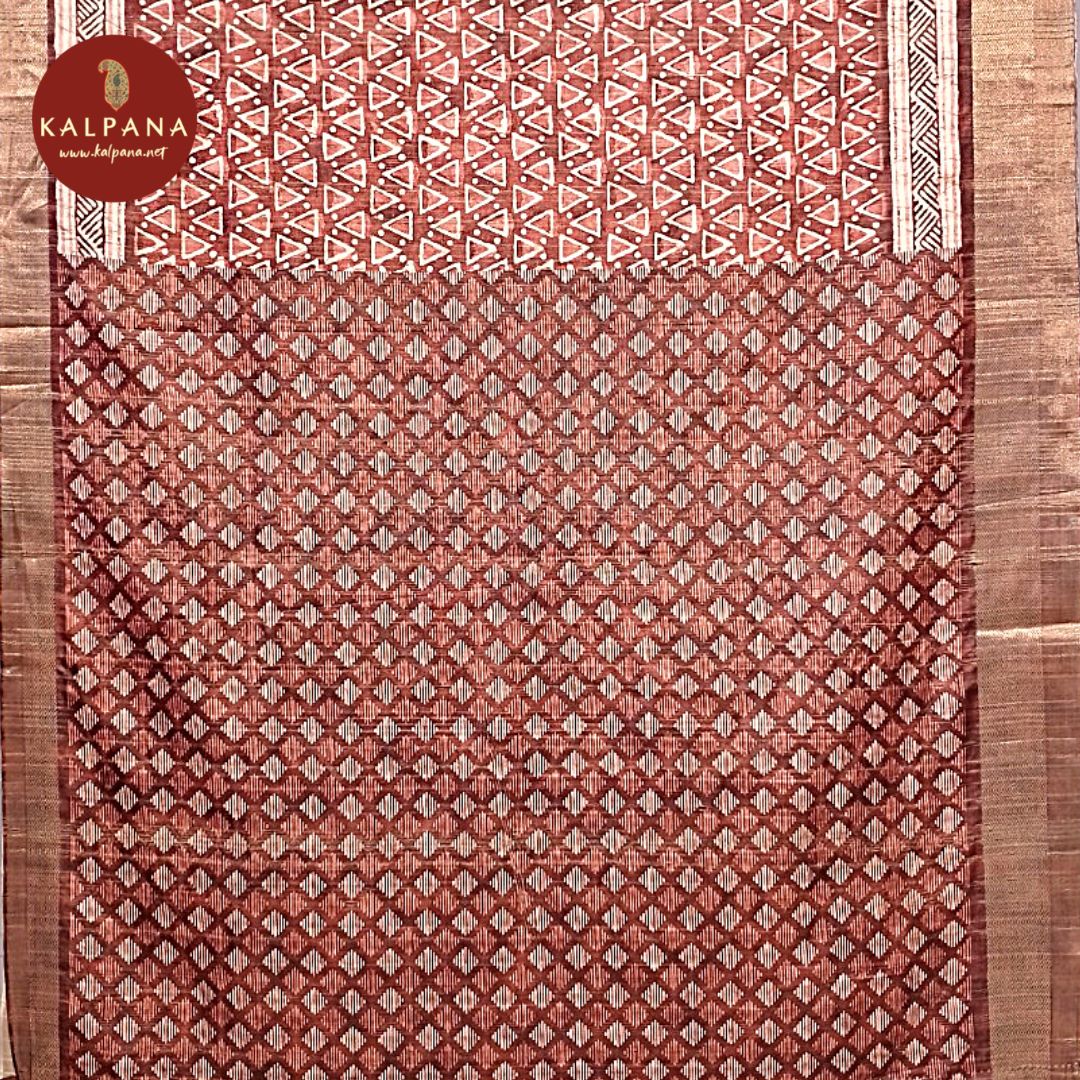 Printed Blended Tussar Silk Saree