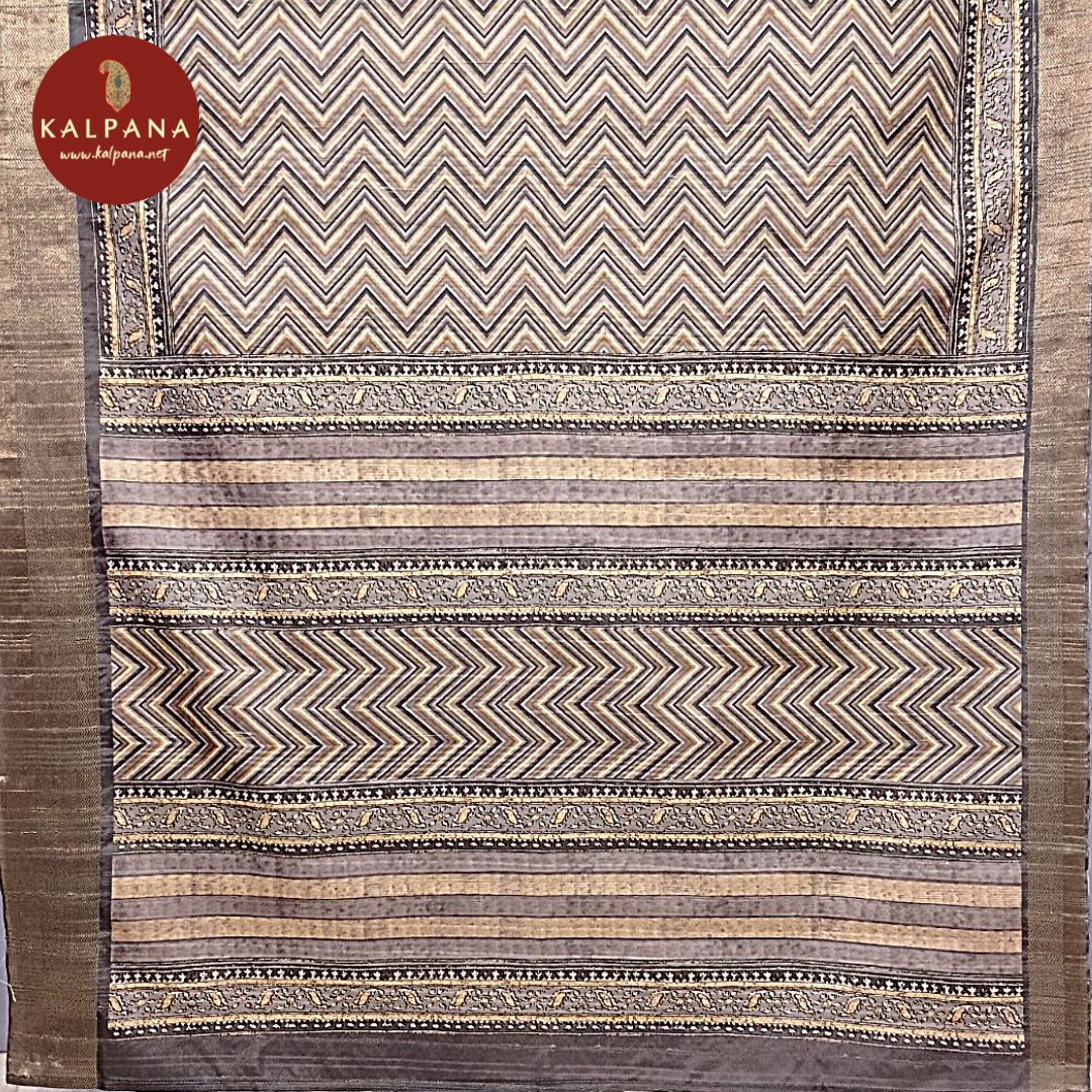 Printed Blended Tussar Silk Saree