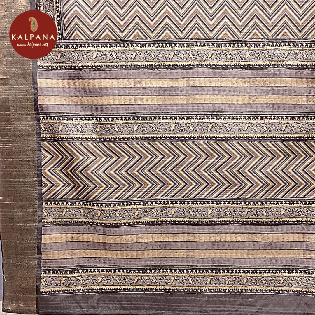 Printed Blended Tussar Silk Saree