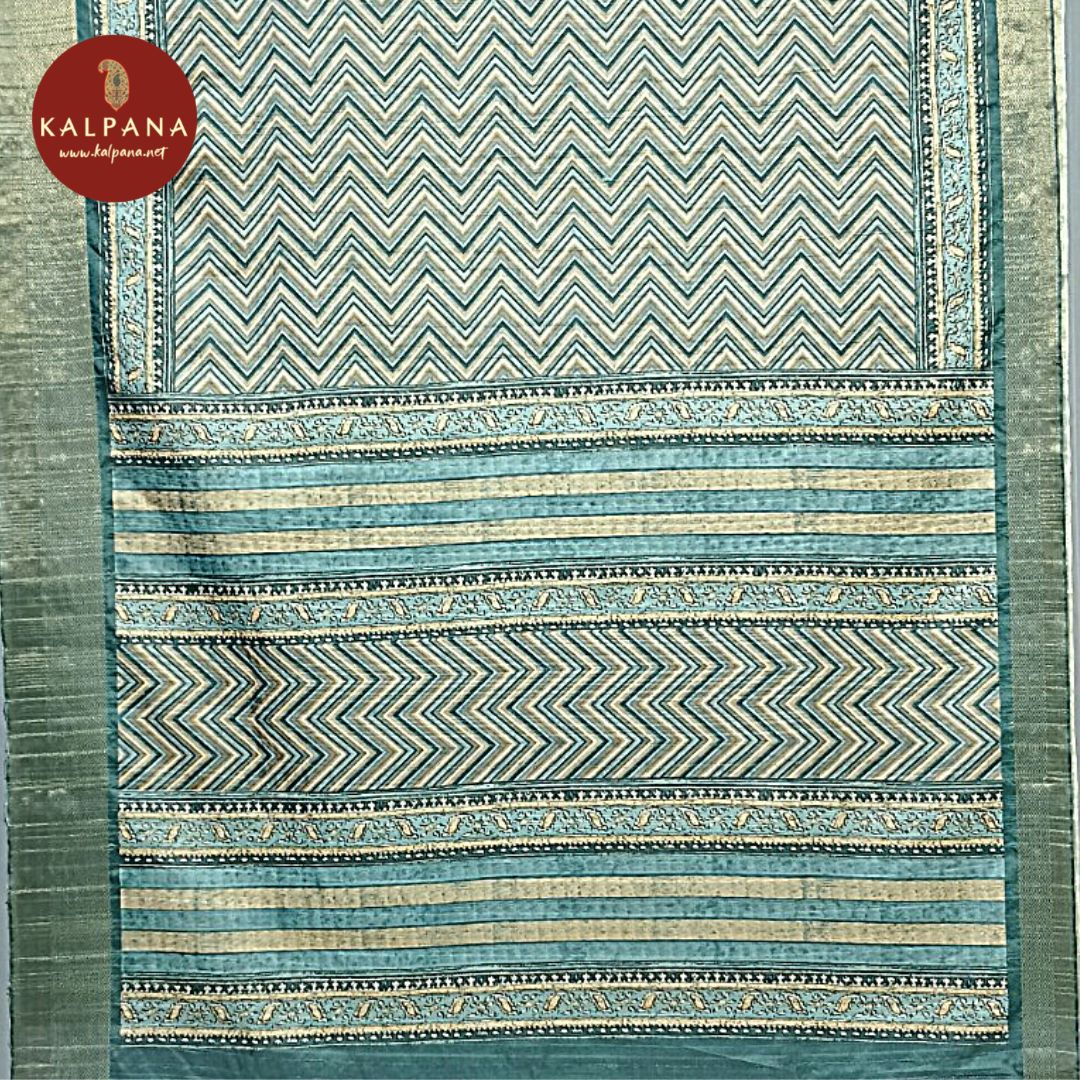 Printed Blended Tussar Silk Saree