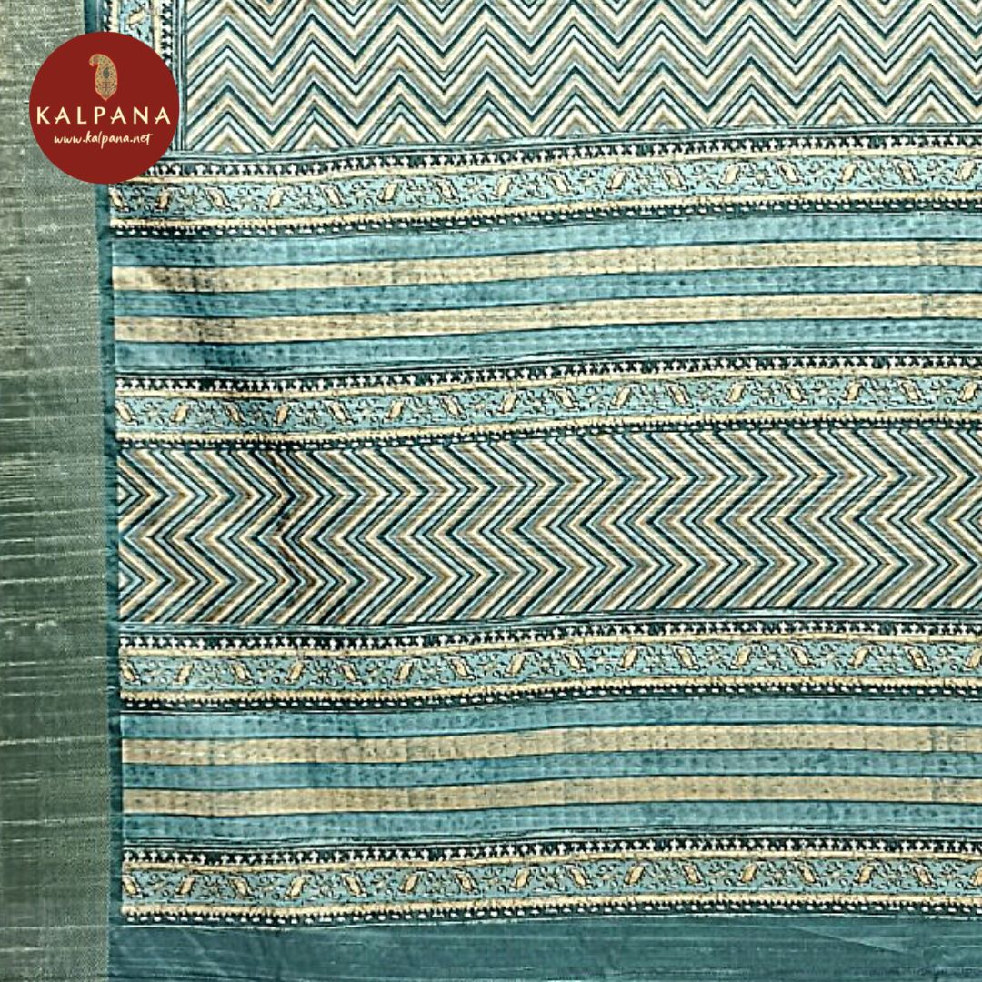 Printed Blended Tussar Silk Saree