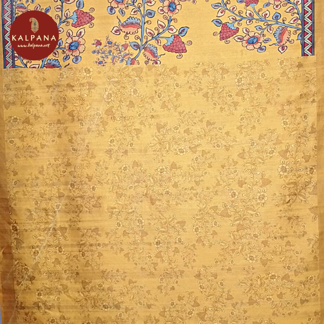 Printed Blended Tussar Silk Saree - Kalpana