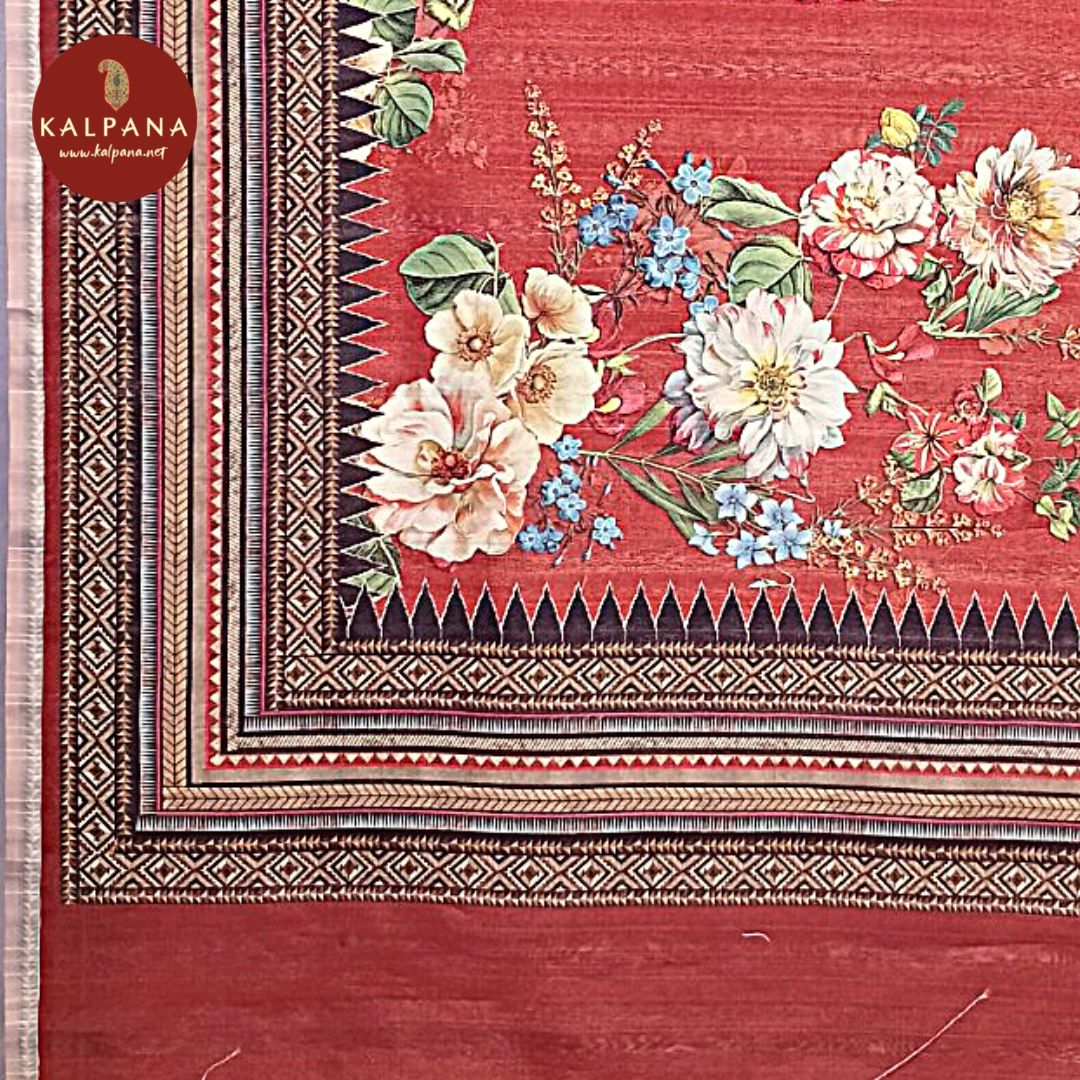 Printed Blended Tussar Silk Saree