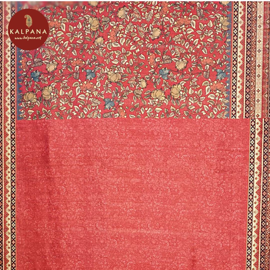 Printed Blended Tussar Silk Saree - Kalpana