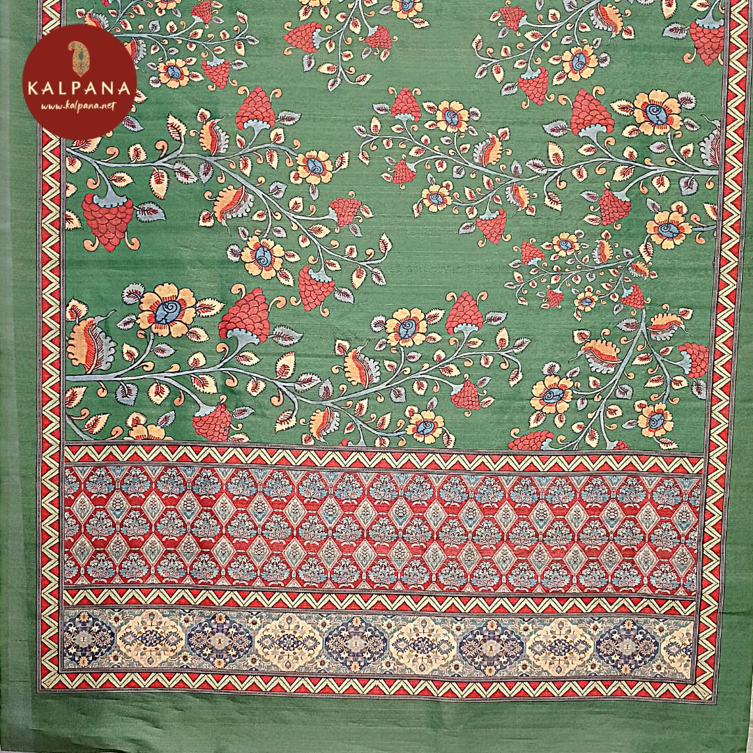 Printed Blended Tussar Silk Saree