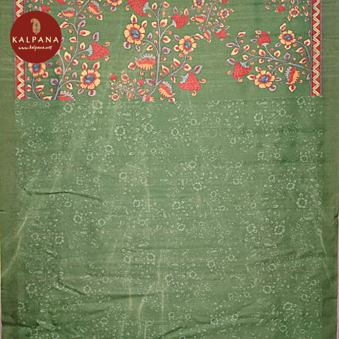Printed Blended Tussar Silk Saree - Kalpana