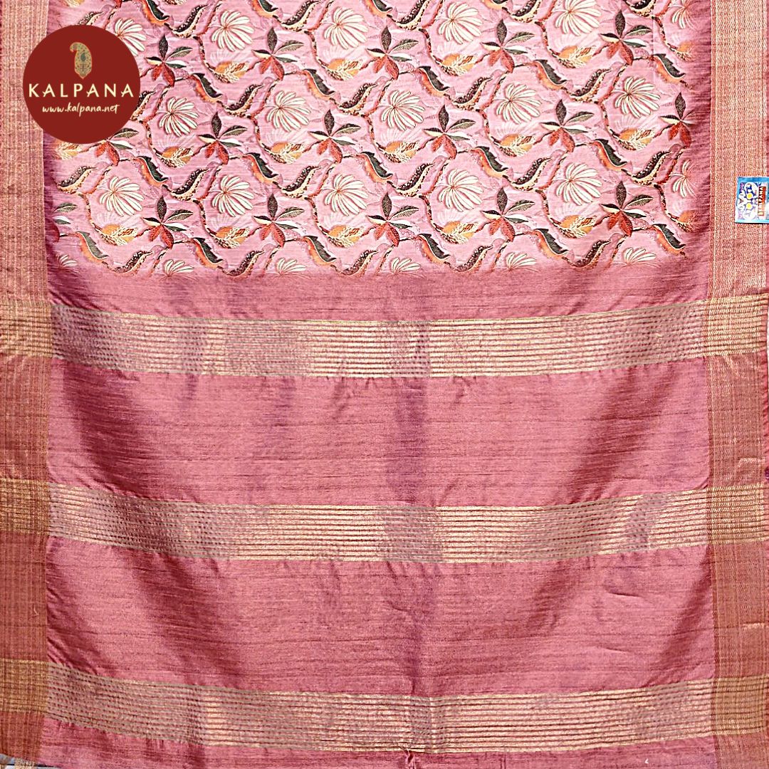 Printed Blended Tussar Silk Saree