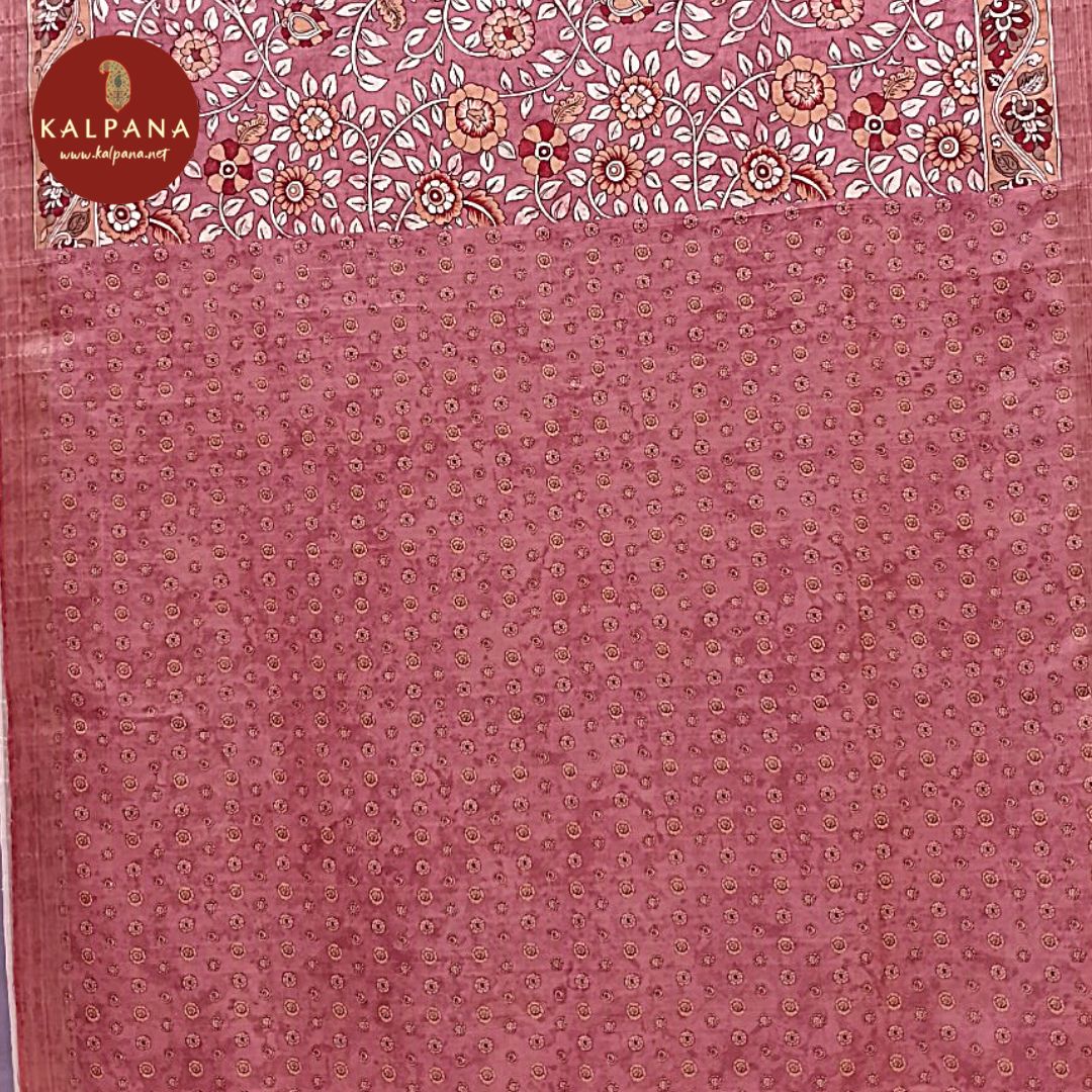 Printed Blended Tussar Silk Saree - Kalpana