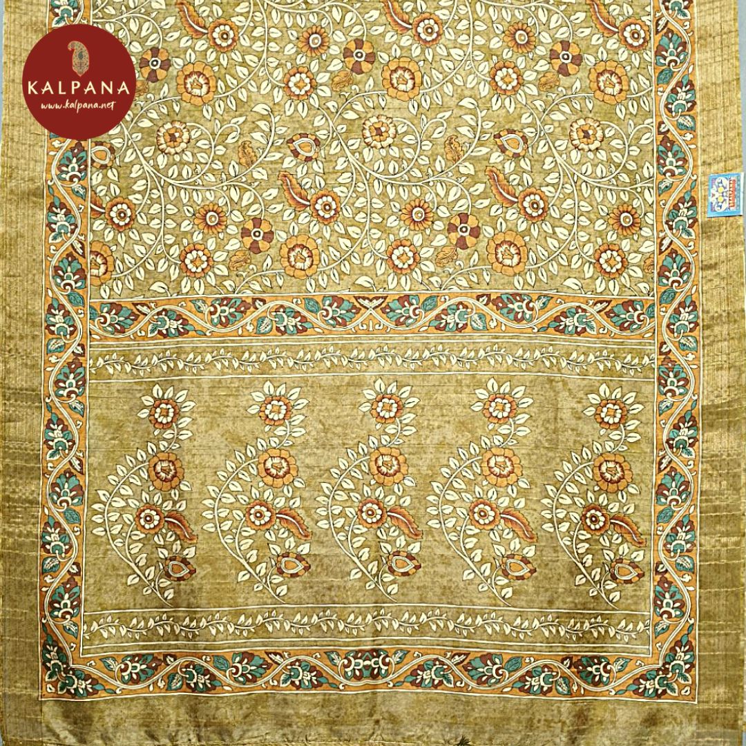 Printed Blended Tussar Silk Saree