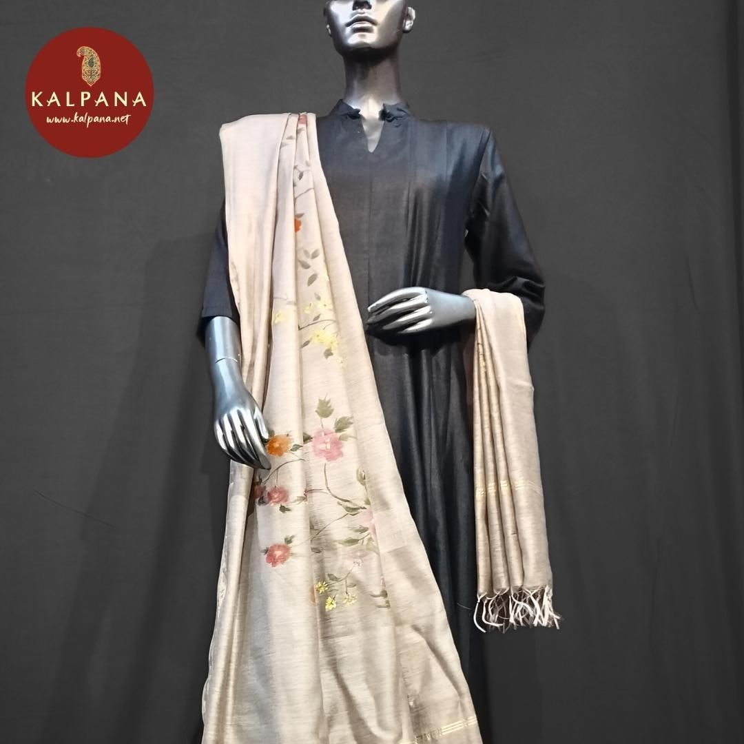 Hand Painted Pure Munga Silk Dupatta
