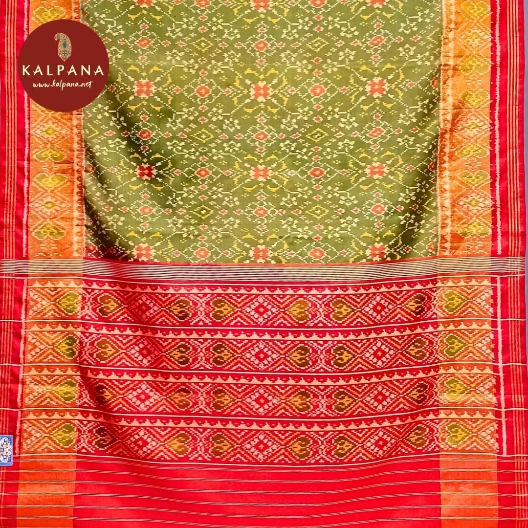 Ikat Handloom Pure Silk Saree