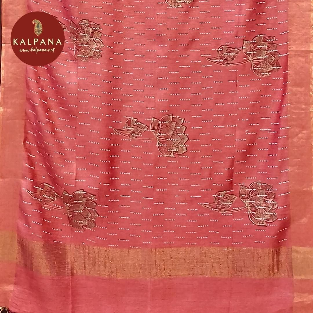 All Over Print Printed Pure Tussar Silk Dupatta - Kalpana