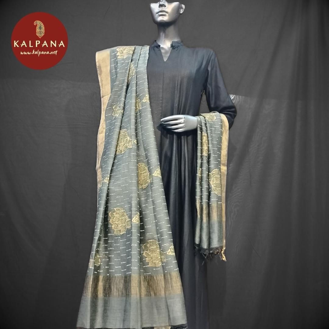 All Over Print Printed Pure Tussar Silk Dupatta