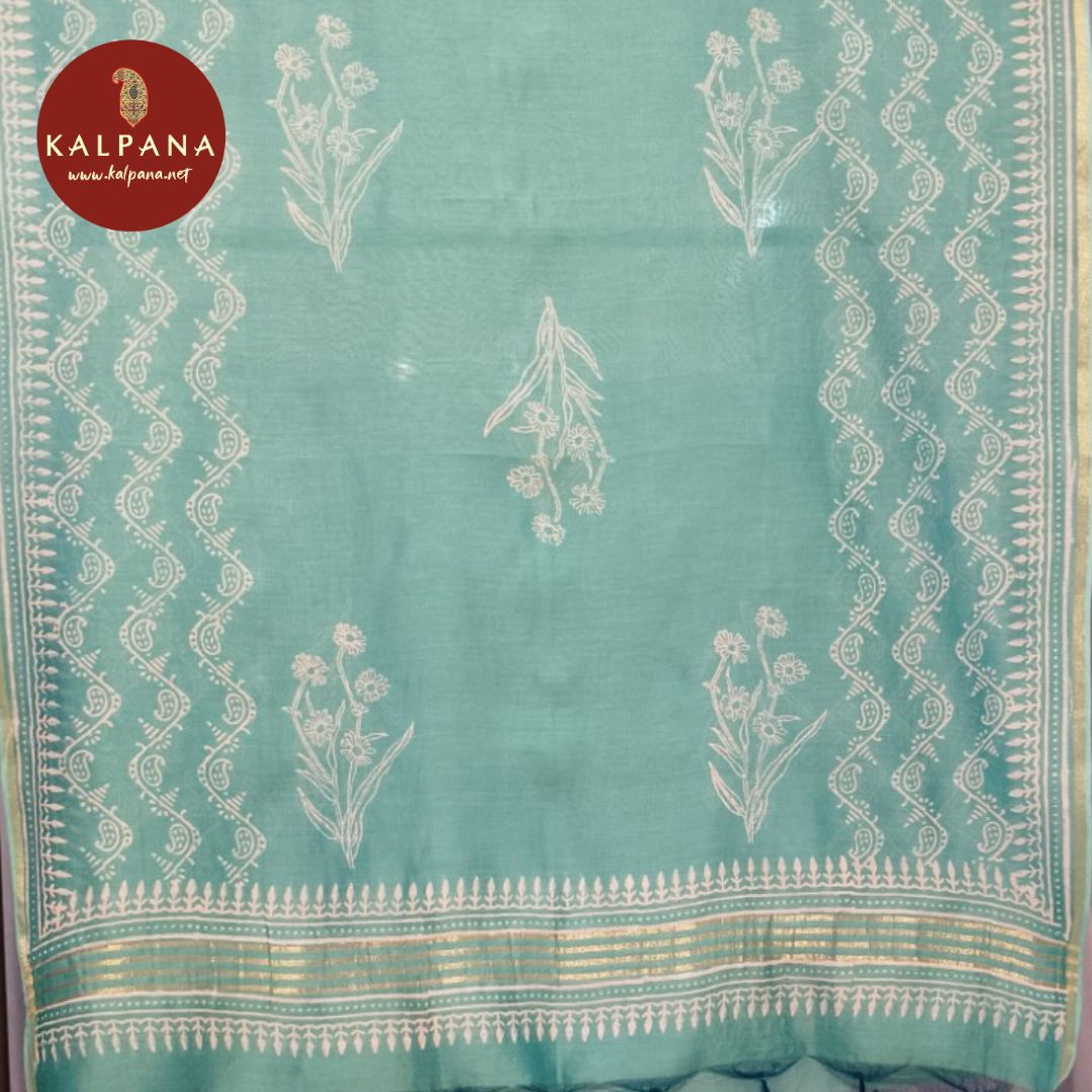 Printed Blended SICO Cotton Unstitched Suit - Kalpana