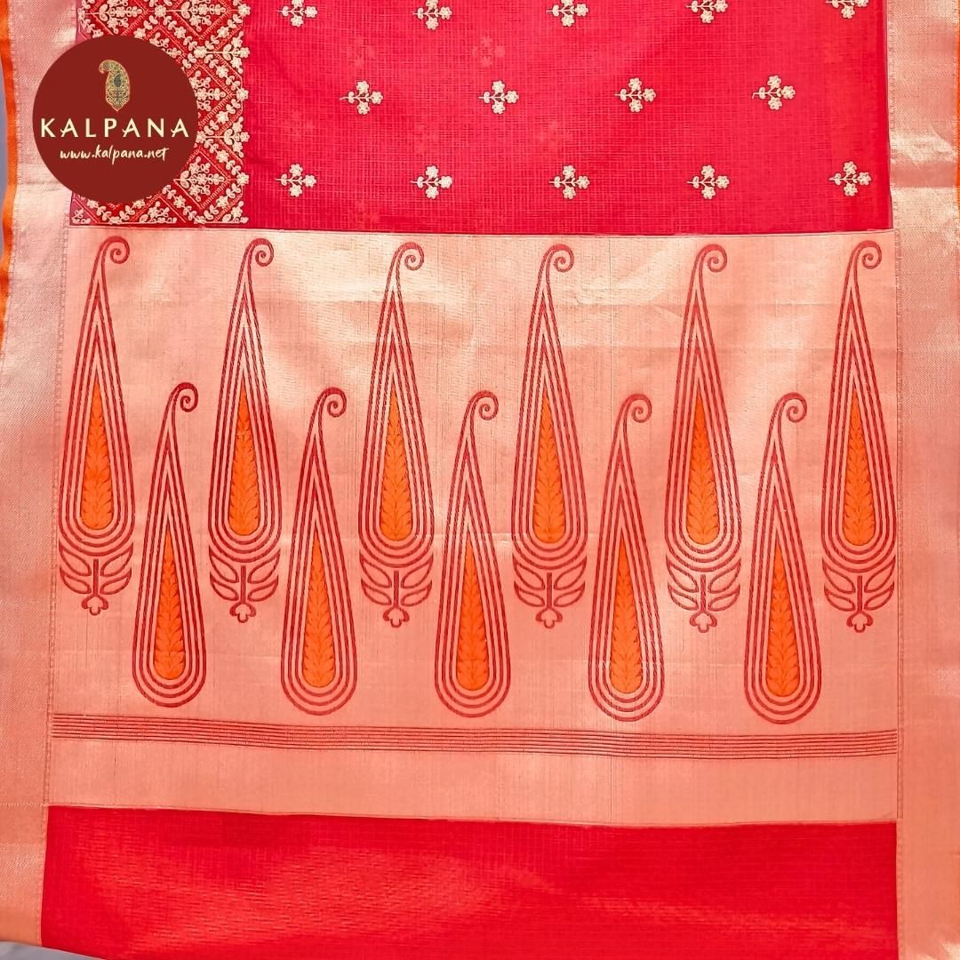 Embroidery Blended SICO Cotton Saree