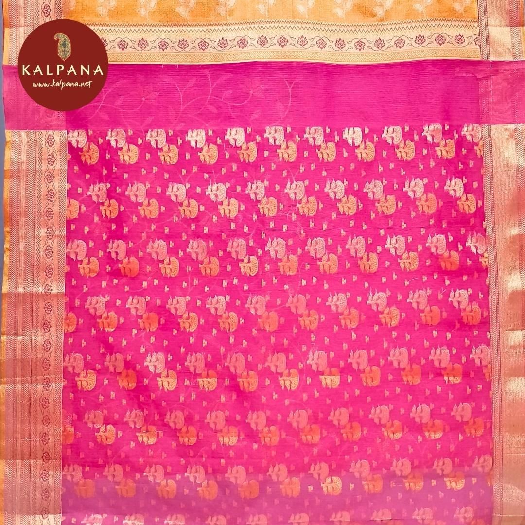 Banarasi Embroidery Blended Cotton Saree