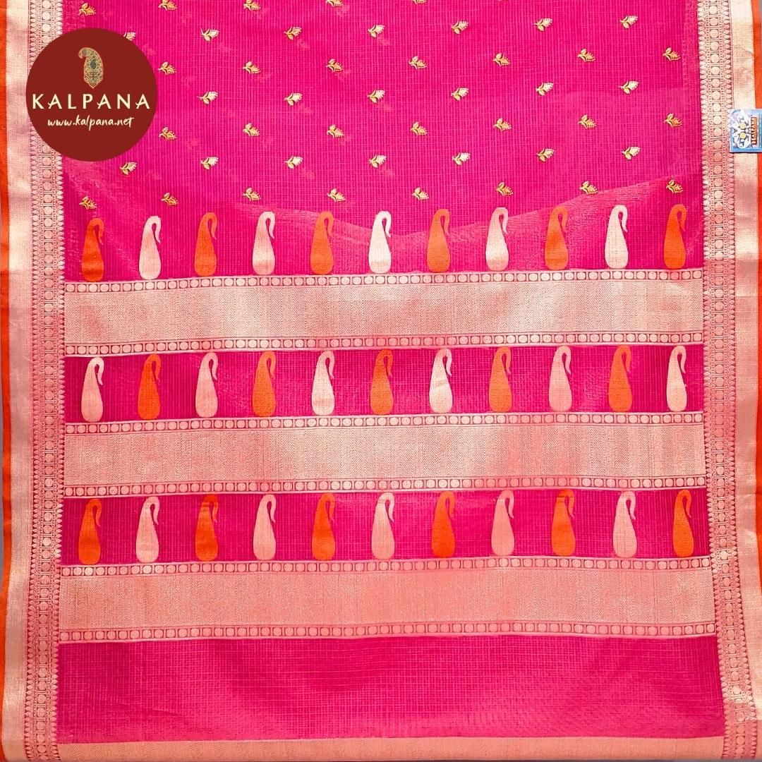 Banarasi Embroidery Blended Cotton Saree