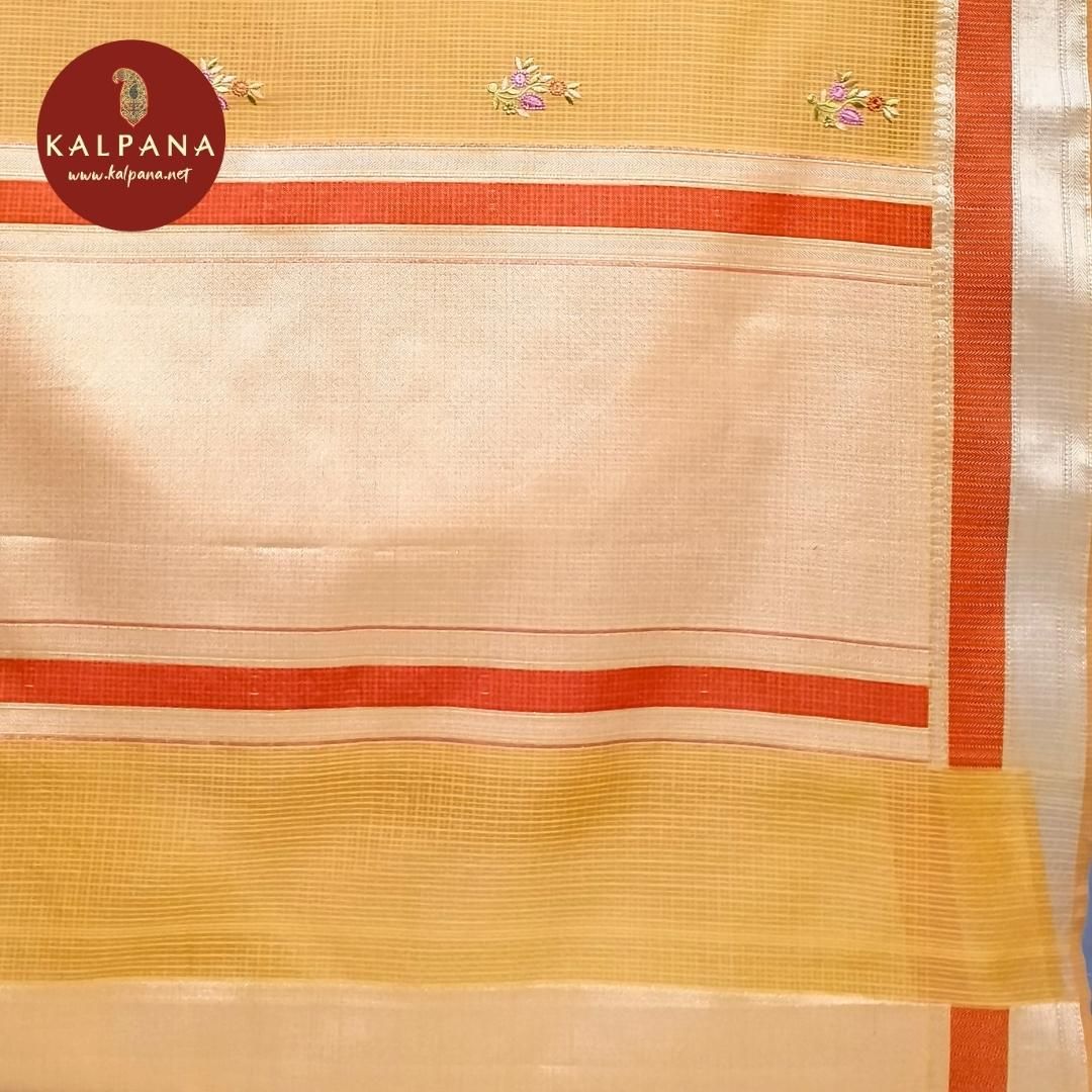 Banarasi Embroidery Blended Cotton Saree