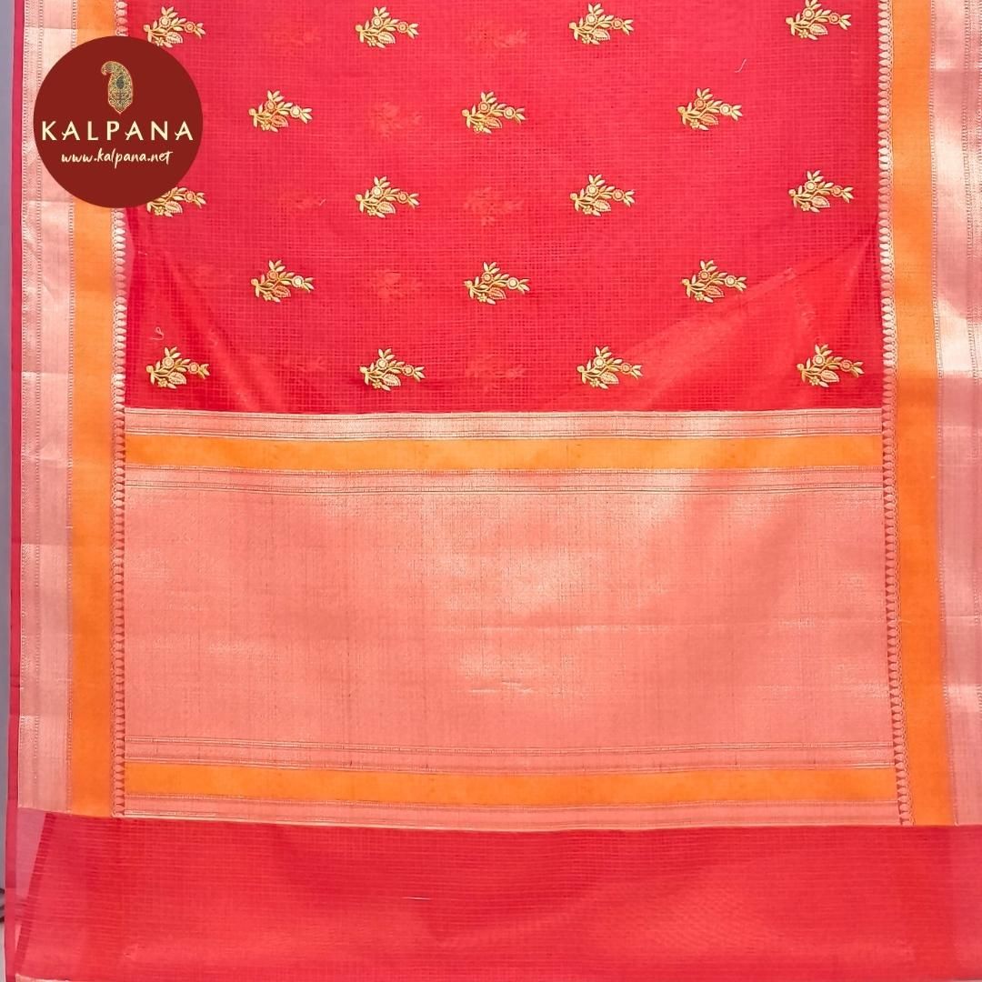 Embroidery Blended SICO Cotton Saree