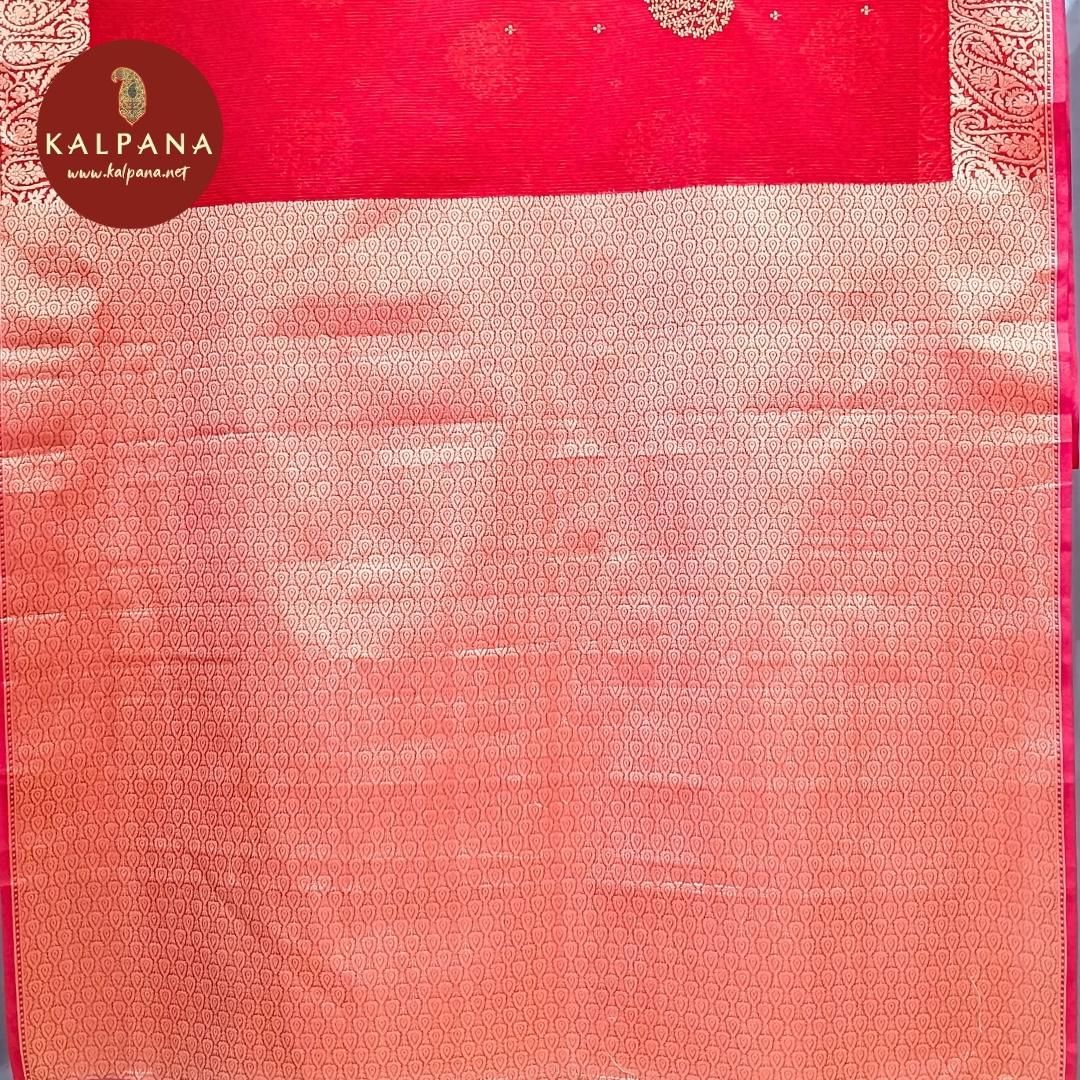 Banarasi Embroidery Blended Cotton Saree