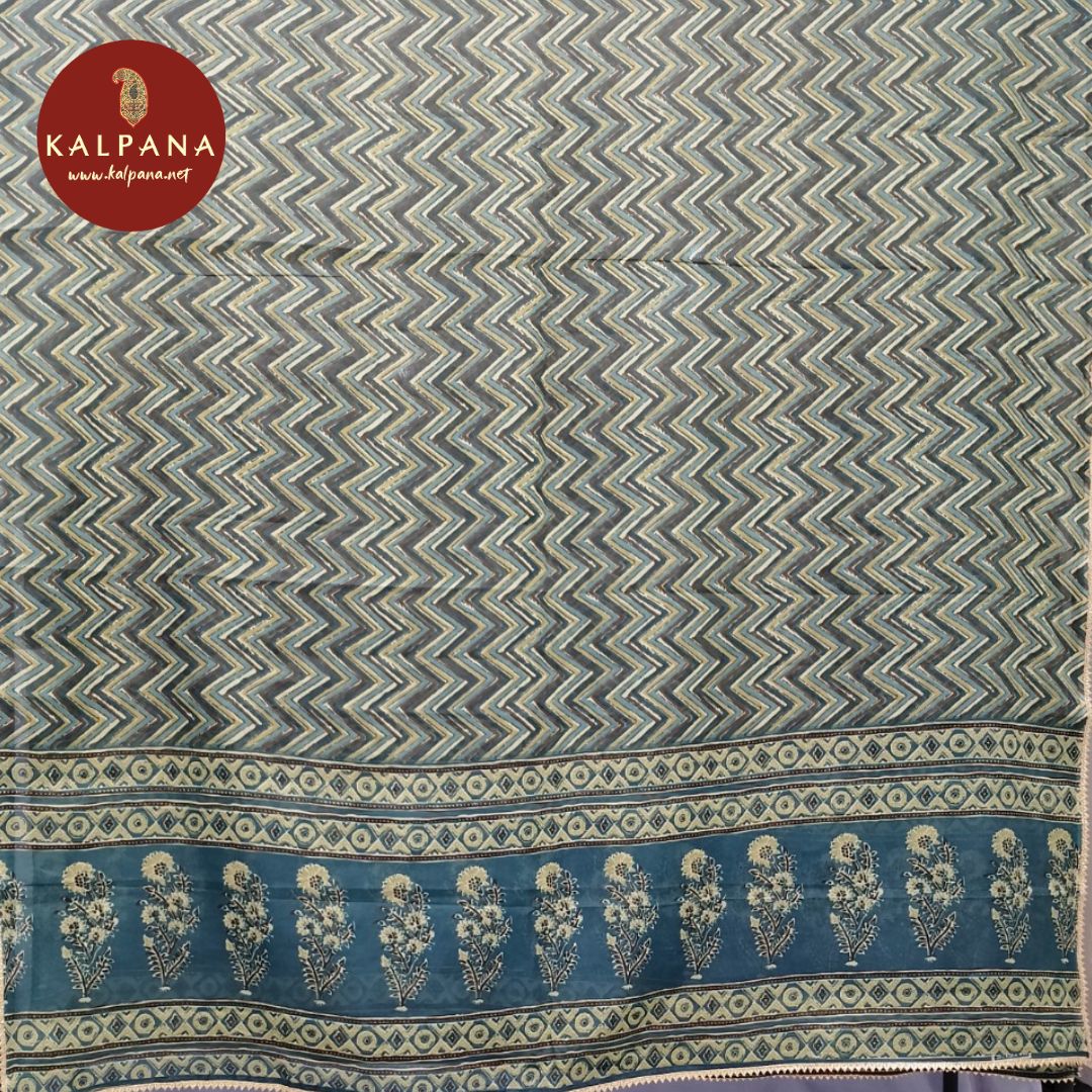 Gotta Patti Printed Pure Cotton Unstitched Suit - Kalpana