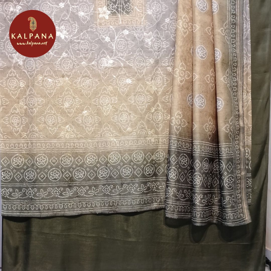 Shirt: Bandhani Embroidery Blended SICO Cotton Unstitched Suit with All Over Jaal and Contrast Border.TheNeckline is Self
Dupatta: Contrast matched color Printed SICO Cotton Dupatta with Zari Border.
The Cotton Salwar is .
Perfect for Semi Formal Wear.
Recommended for Summer season(s). Dry Clean Only
Shirt Fabric: 2.5 mts
Salwar Fabric: 2.4 mts
Dupatta: 2.4 mts
Country Of Origin:India
Weight: 500 gms