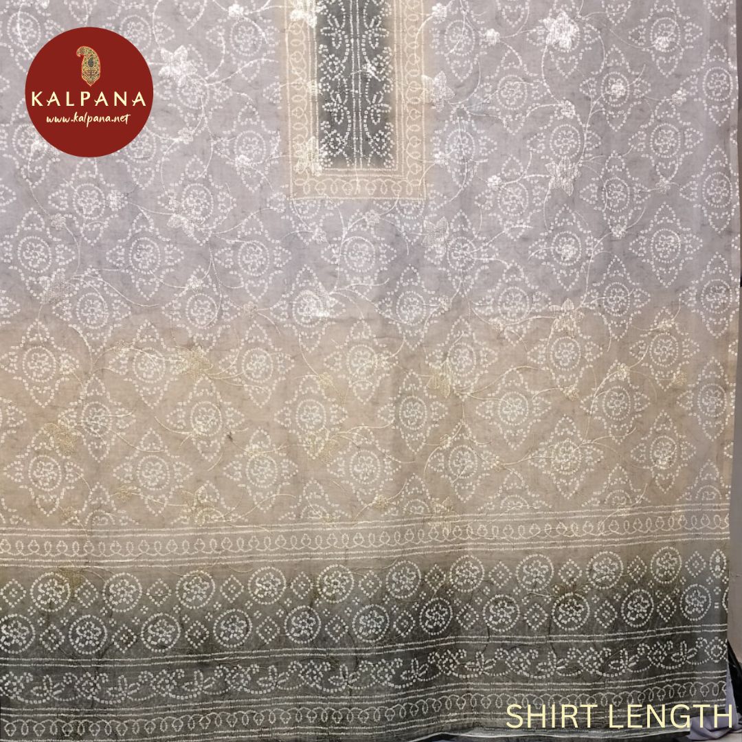 Bandhani Printed Blended SICO Cotton Unstitched Suit