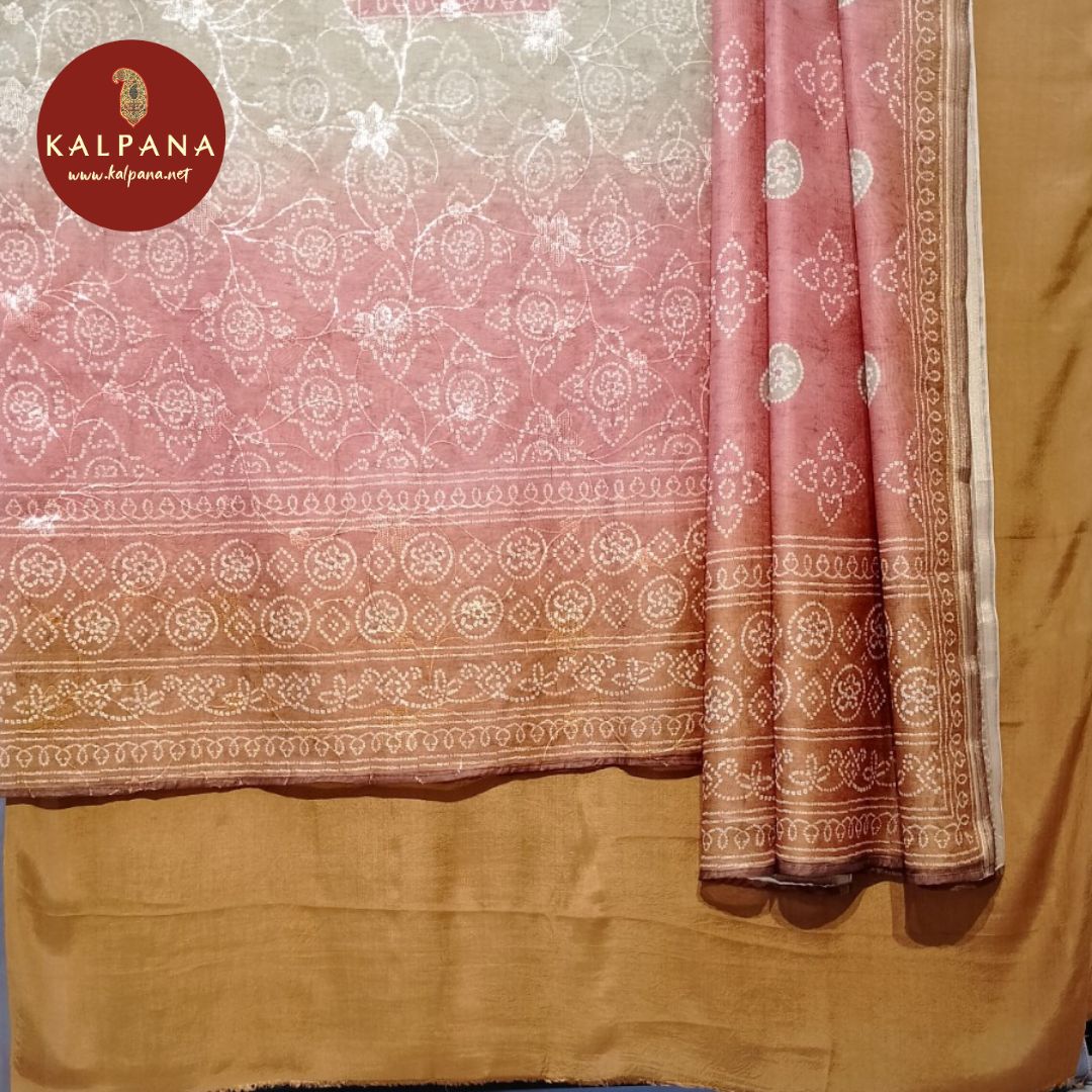 Shirt: Bandhani Embroidery Blended SICO Cotton Unstitched Suit with All Over Jaal and Contrast Border.TheNeckline is Self
Dupatta: Contrast matched color Printed SICO Cotton Dupatta with Zari Border.
The Cotton Salwar is .
Perfect for Semi Formal Wear.
Recommended for Summer season(s). Dry Clean Only
Shirt Fabric: 2.5 mts
Salwar Fabric: 2.4 mts
Dupatta: 2.4 mts
Country Of Origin:India
Weight: 500 gms