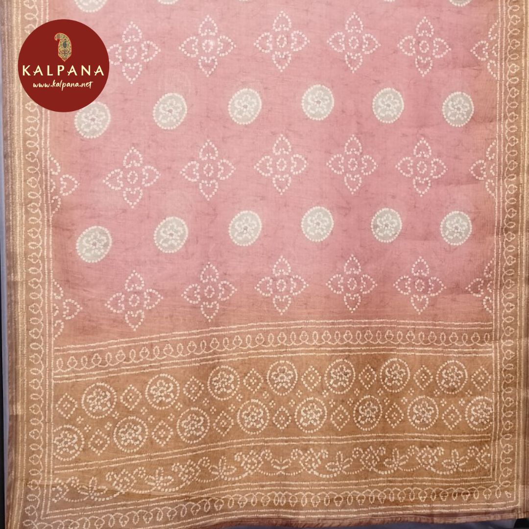 Bandhani Printed Blended SICO Cotton Unstitched Suit - Kalpana