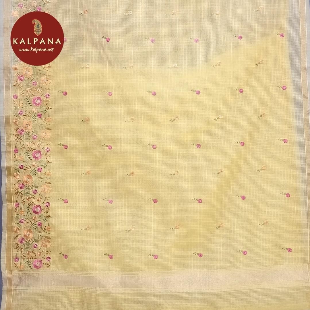 Embroidery Blended SICO Cotton Saree