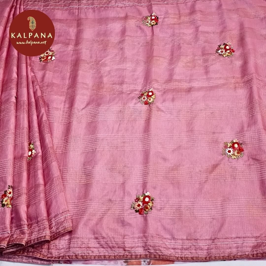 Embroidery Blended Silk Kota Saree