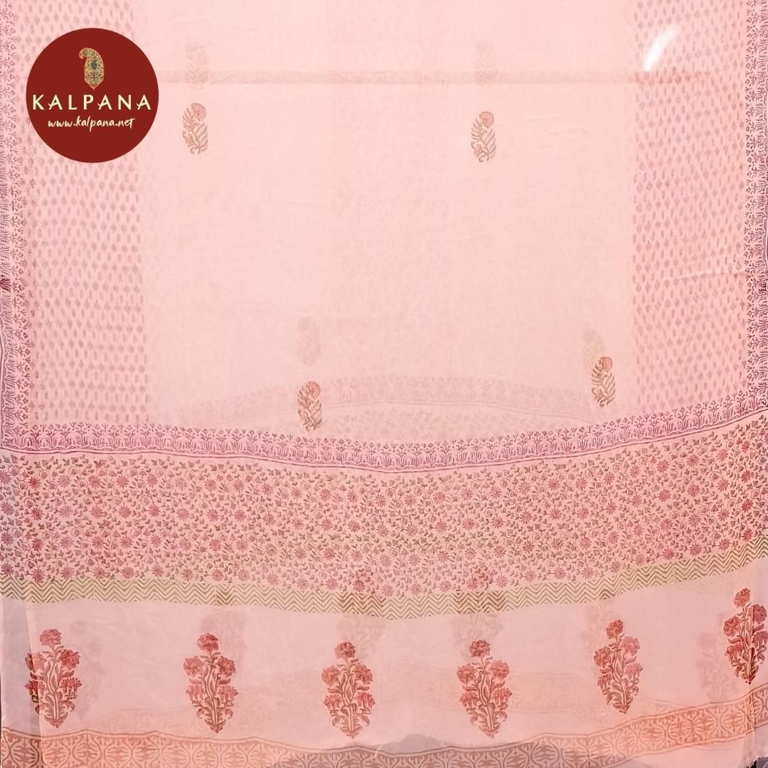 Resham work Embroidery Pure Cotton Unstitched Suit - Kalpana