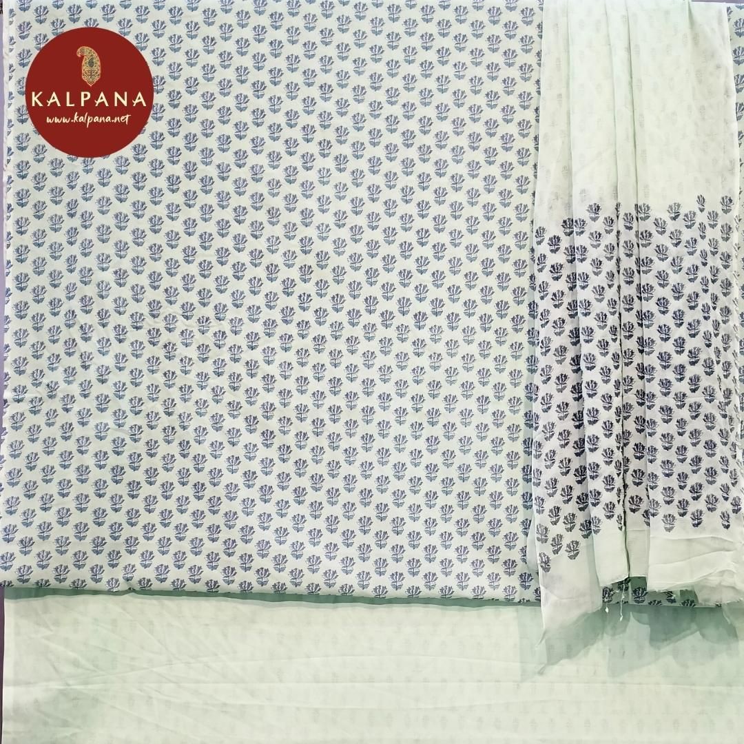 All Over Print Printed Pure Cotton Unstitched Suit