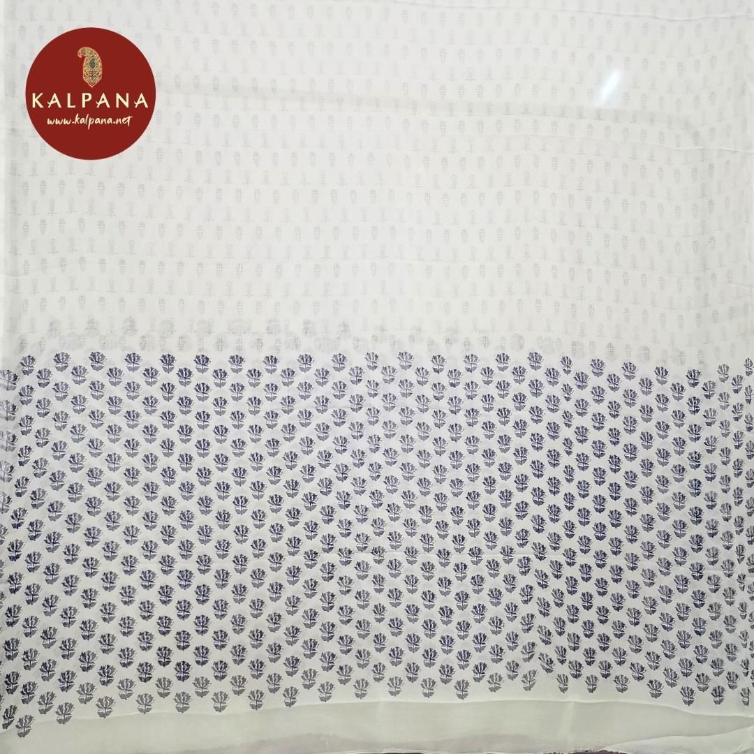 All Over Print Printed Pure Cotton Unstitched Suit - Kalpana