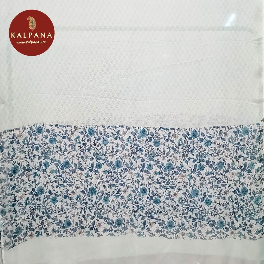 All Over Print Printed Pure Cotton Unstitched Suit - Kalpana