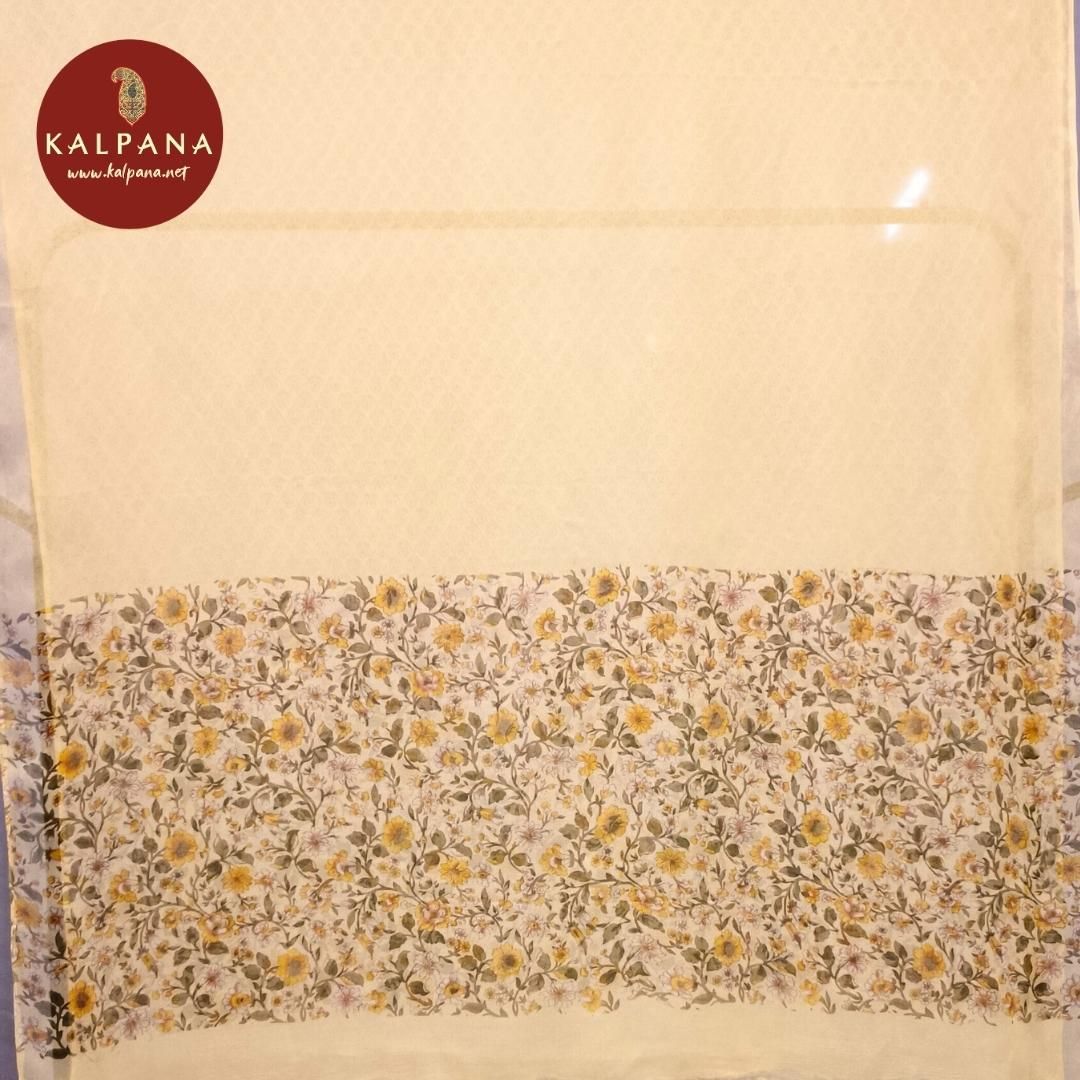 All Over Print Printed Pure Cotton Unstitched Suit - Kalpana