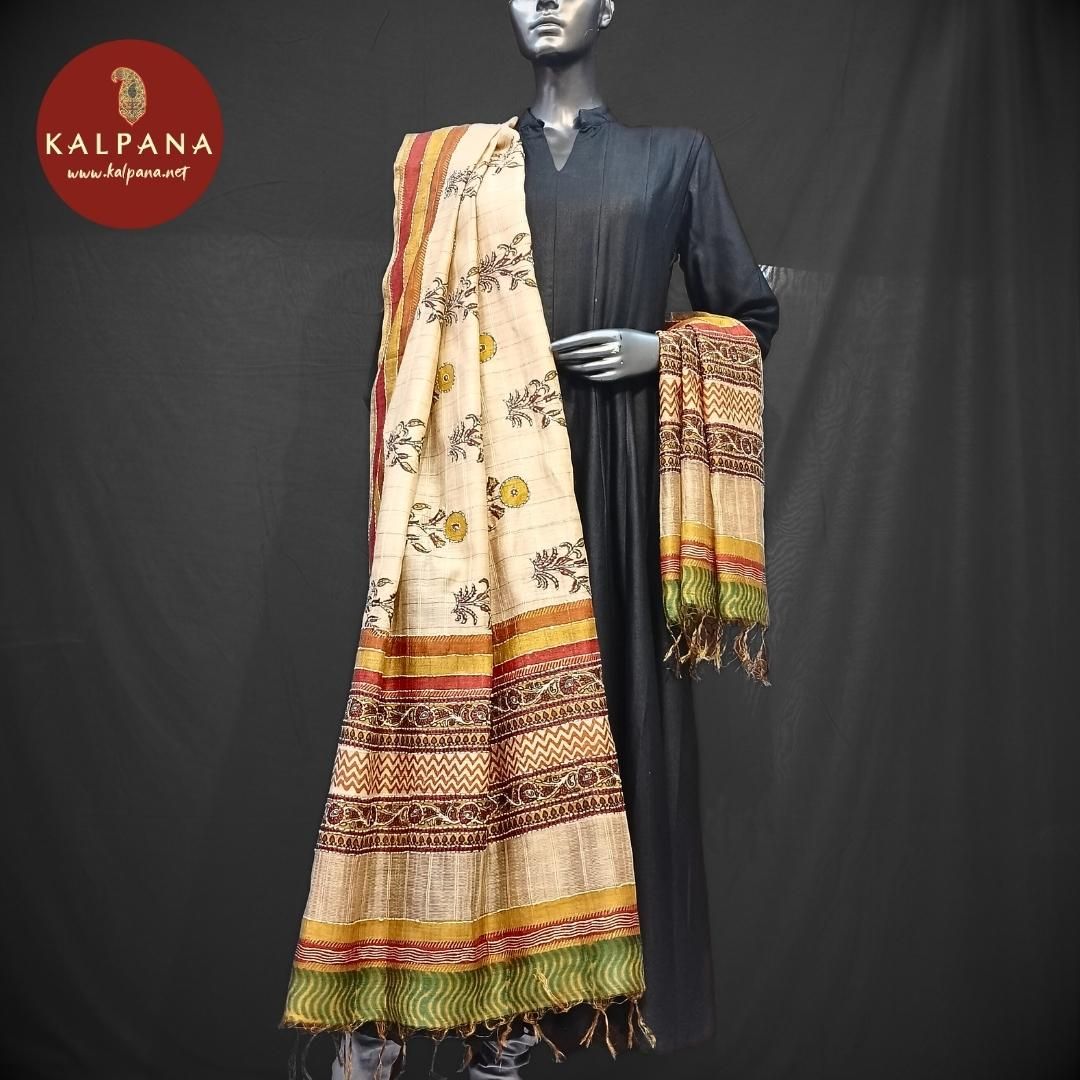 Handloom Pure Tussar Silk Dupatta