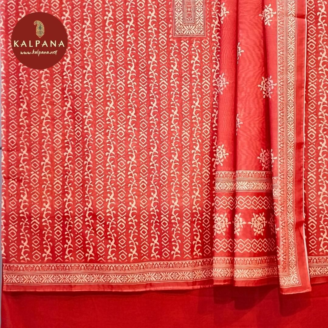 All Over Print Printed Blended SICO Cotton Unstitched Suit