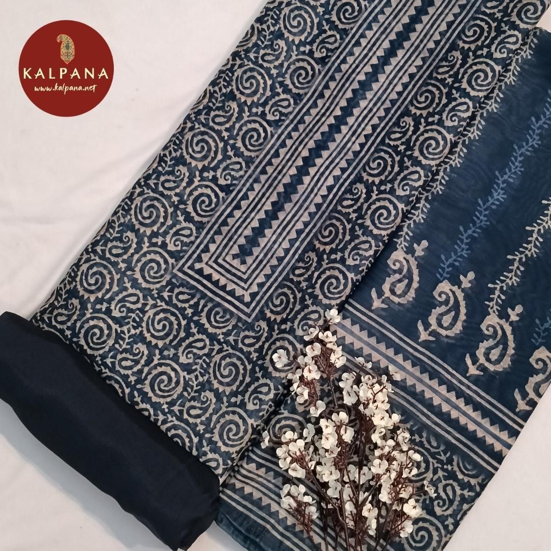 Shirt: Navy Coloured All Over Print Printed Blended SICO Cotton Unstitched Suit with All Over Printed and Printed Border..
Dupatta: Self Matched Navy Blue Color Printed SICO Cotton Dupatta with Printed Border.
Salwar: Navy Blue SICO Cotton.
Perfect for Semi Formal Wear.
Recommended for Summer season(s). Dry Clean Only
Shirt Fabric: 2.5 mts
Salwar Fabric: 2.4 mts
Dupatta: 2.4 mts
Country Of Origin:India
Weight: 350 gms