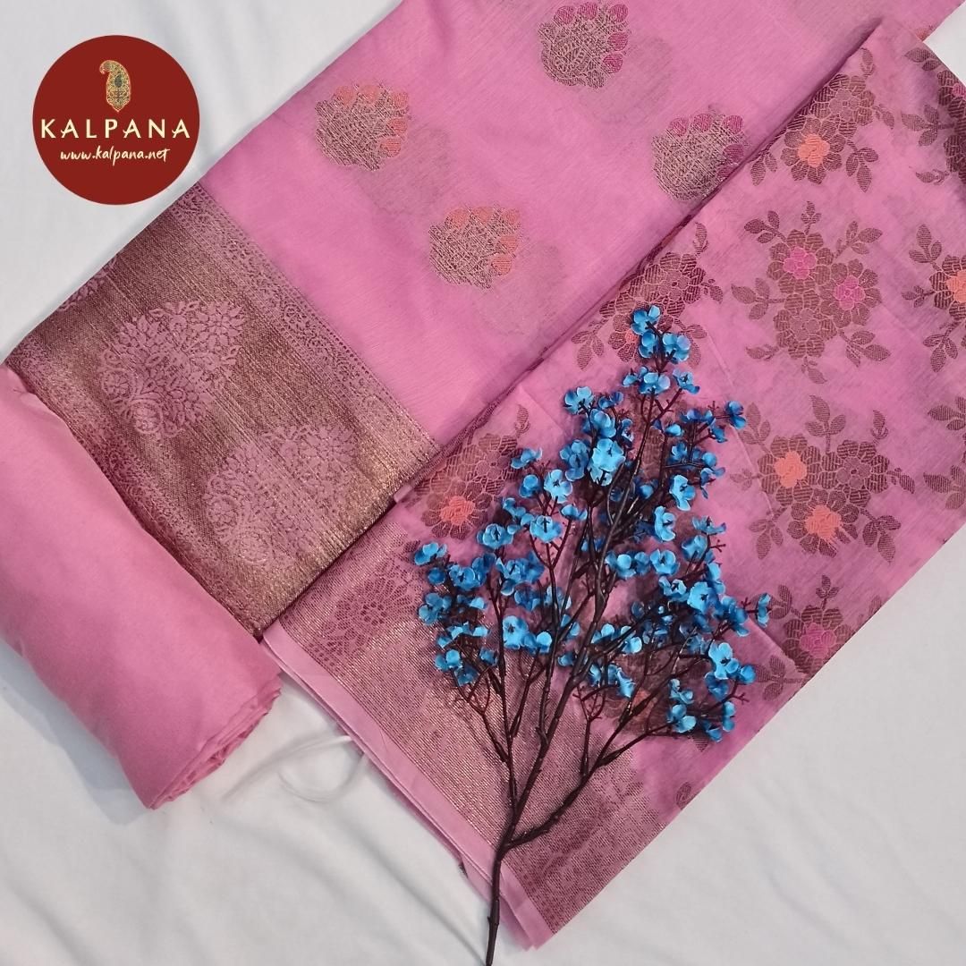 Shirt: HotPink Coloured Woven Blended SICO Cotton Unstitched Suit with All Over Woven Motifs and Woven Zari Border..
Dupatta: Self Matched Pink Color Printed SICO Cotton Dupatta.
Salwar: Pink SICO Cotton.
Perfect for Semi Formal Wear.
Recommended for Autumn & Winter season(s). Dry Clean Only
Shirt Fabric: 2.5 mts
Salwar Fabric: 2.4 mts
Dupatta: 2.4 mts
Country Of Origin:India
Weight: 500 gms