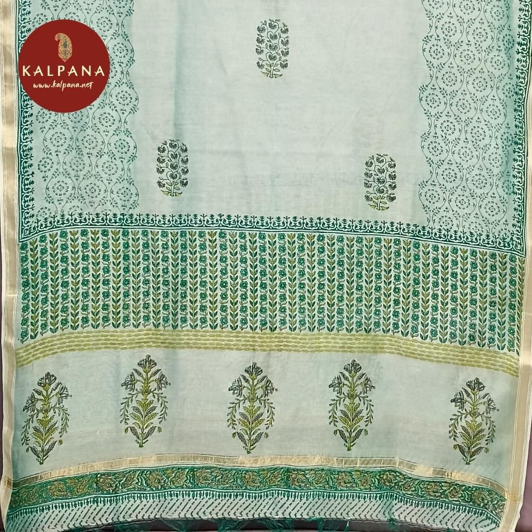 Printed Blended SICO Cotton Unstitched Suit