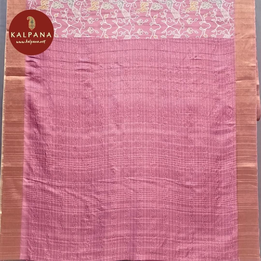 Printed Blended Tussar Silk Saree