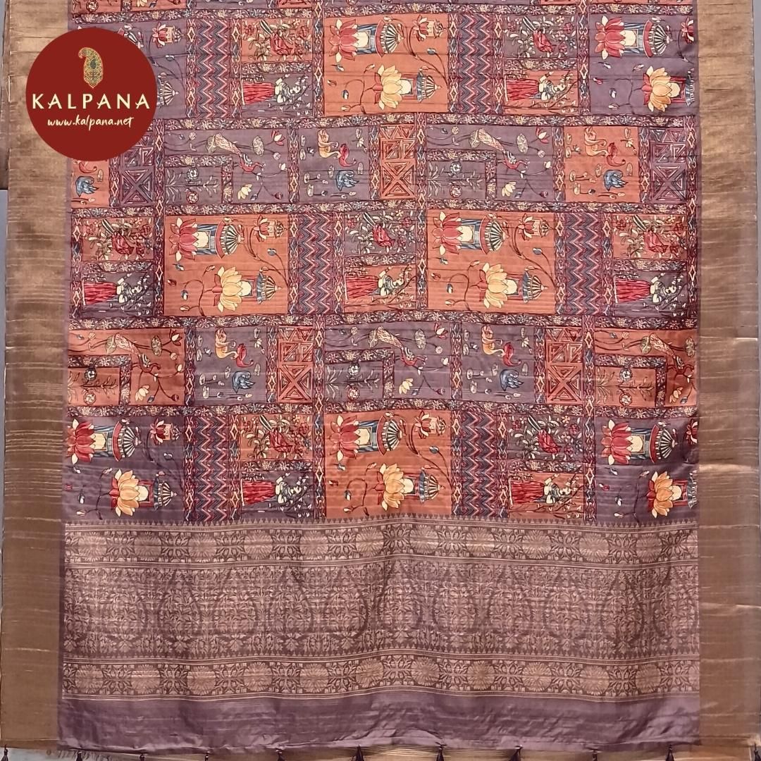 Printed Blended Tussar Silk Saree