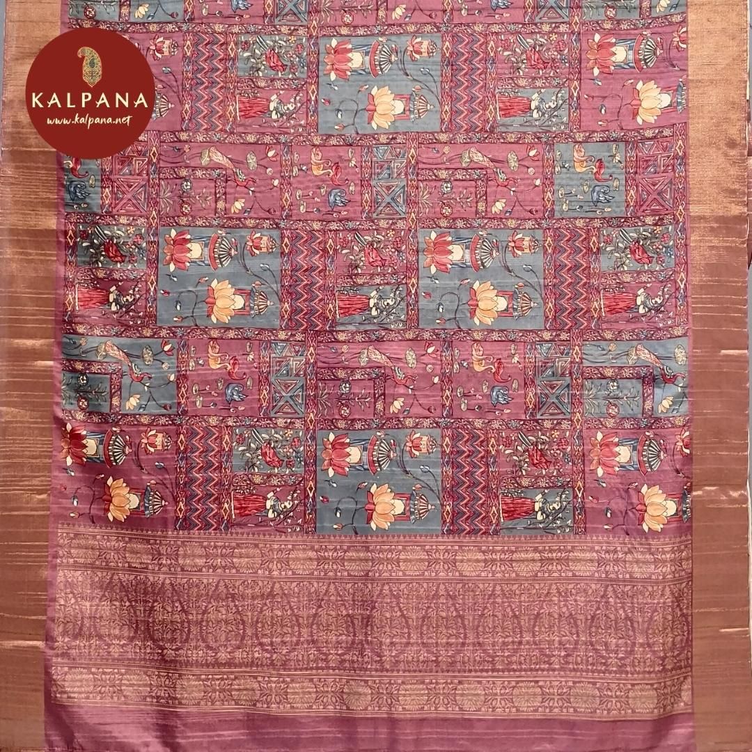 Printed Blended Tussar Silk Saree