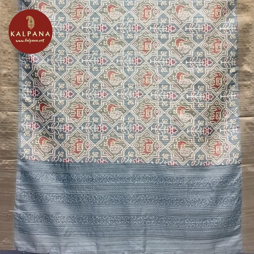 Printed Blended Tussar Silk Saree