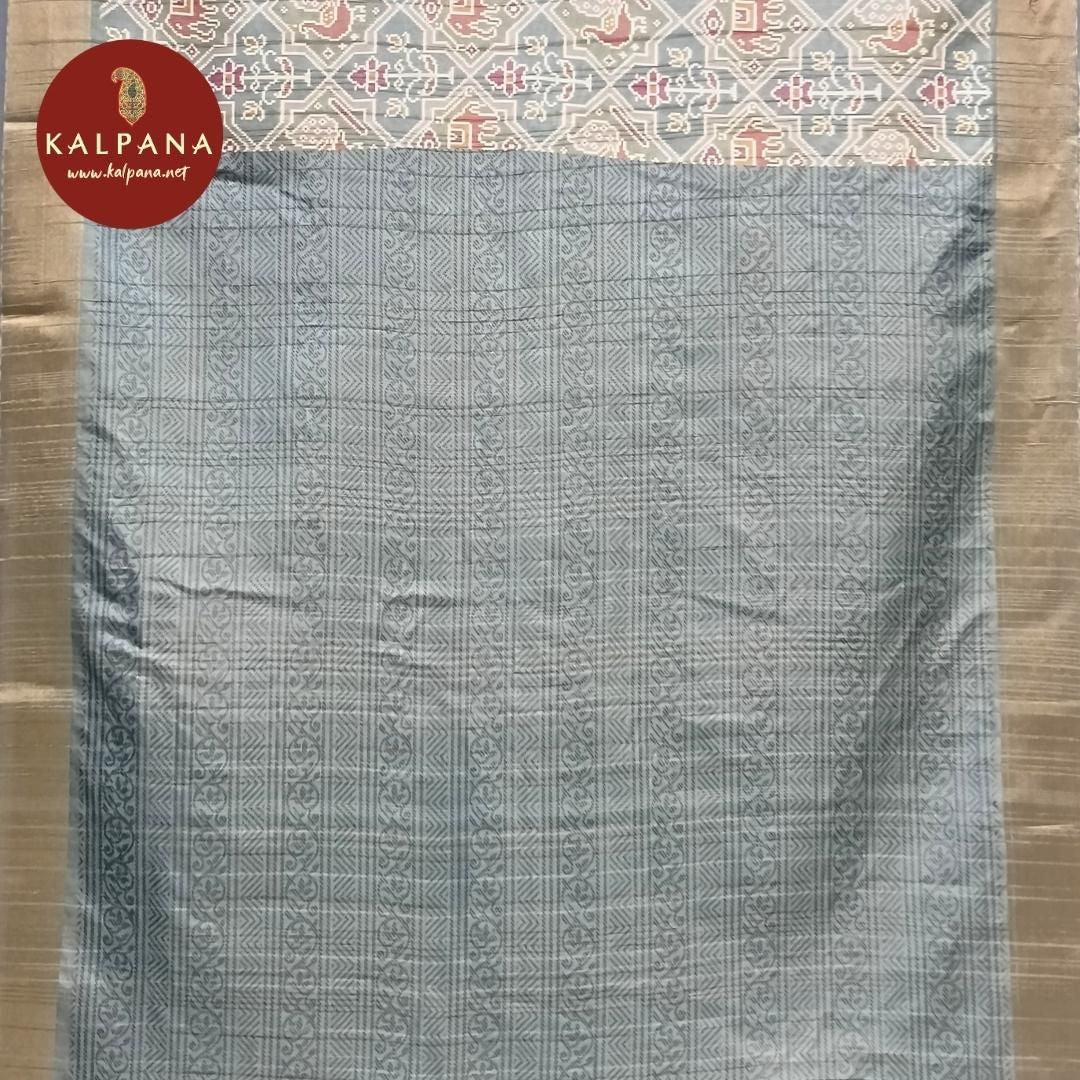 Printed Blended Tussar Silk Saree