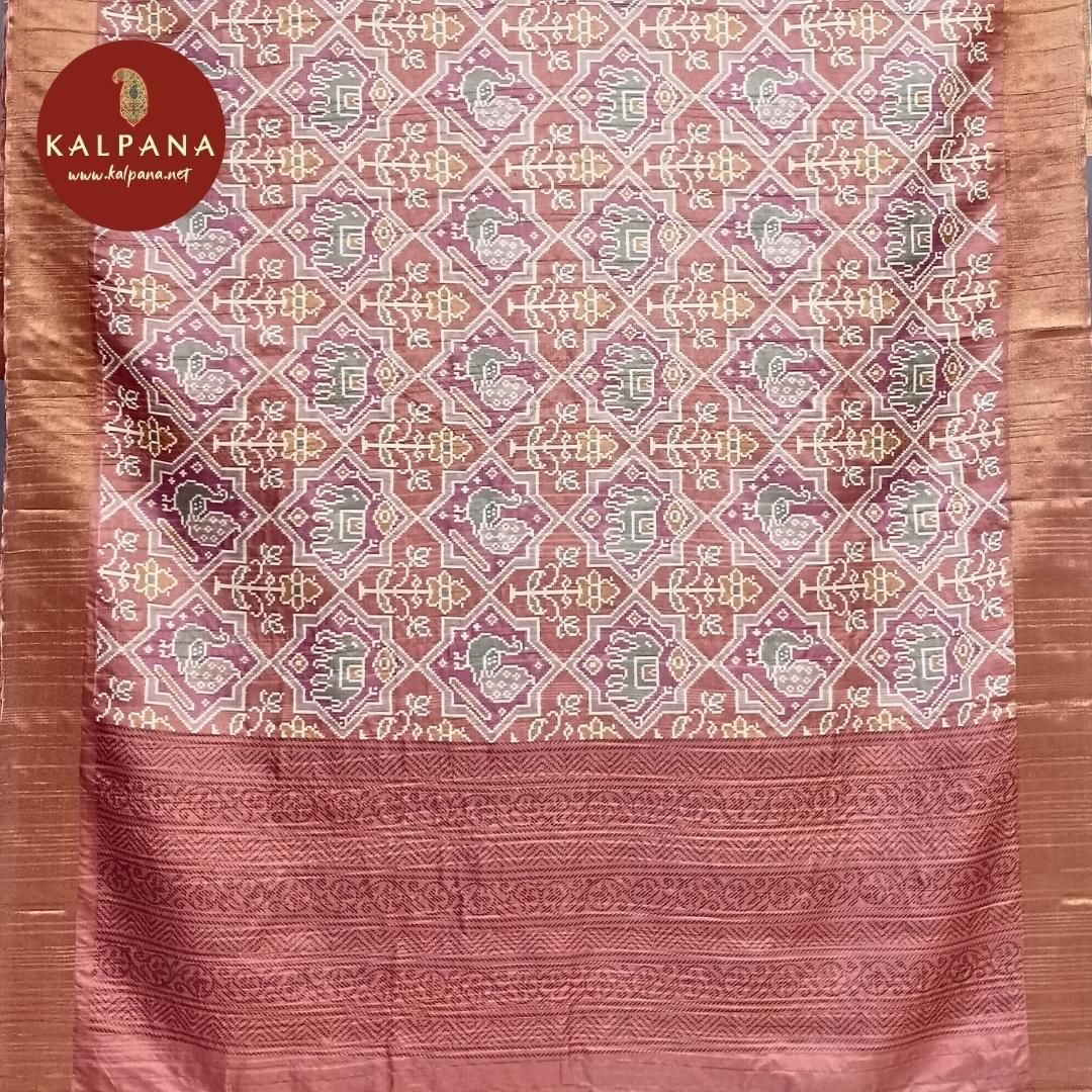 Printed Blended Tussar Silk Saree