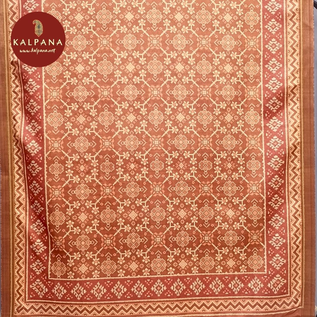 Embroidery Blended Tussar Unstitched Suit