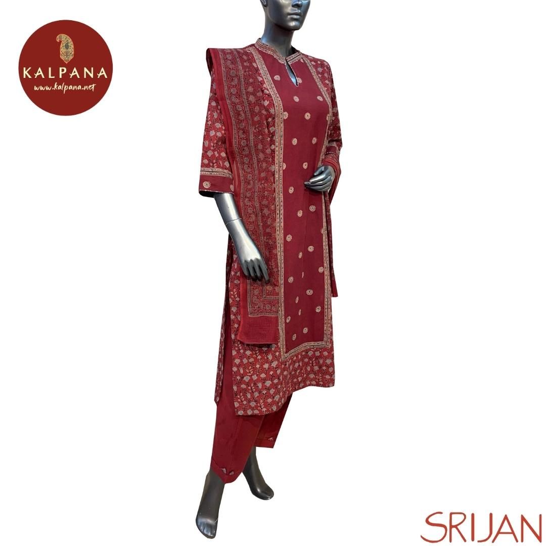 Ajrakh A Line Pure Cotton Salwar Kameez