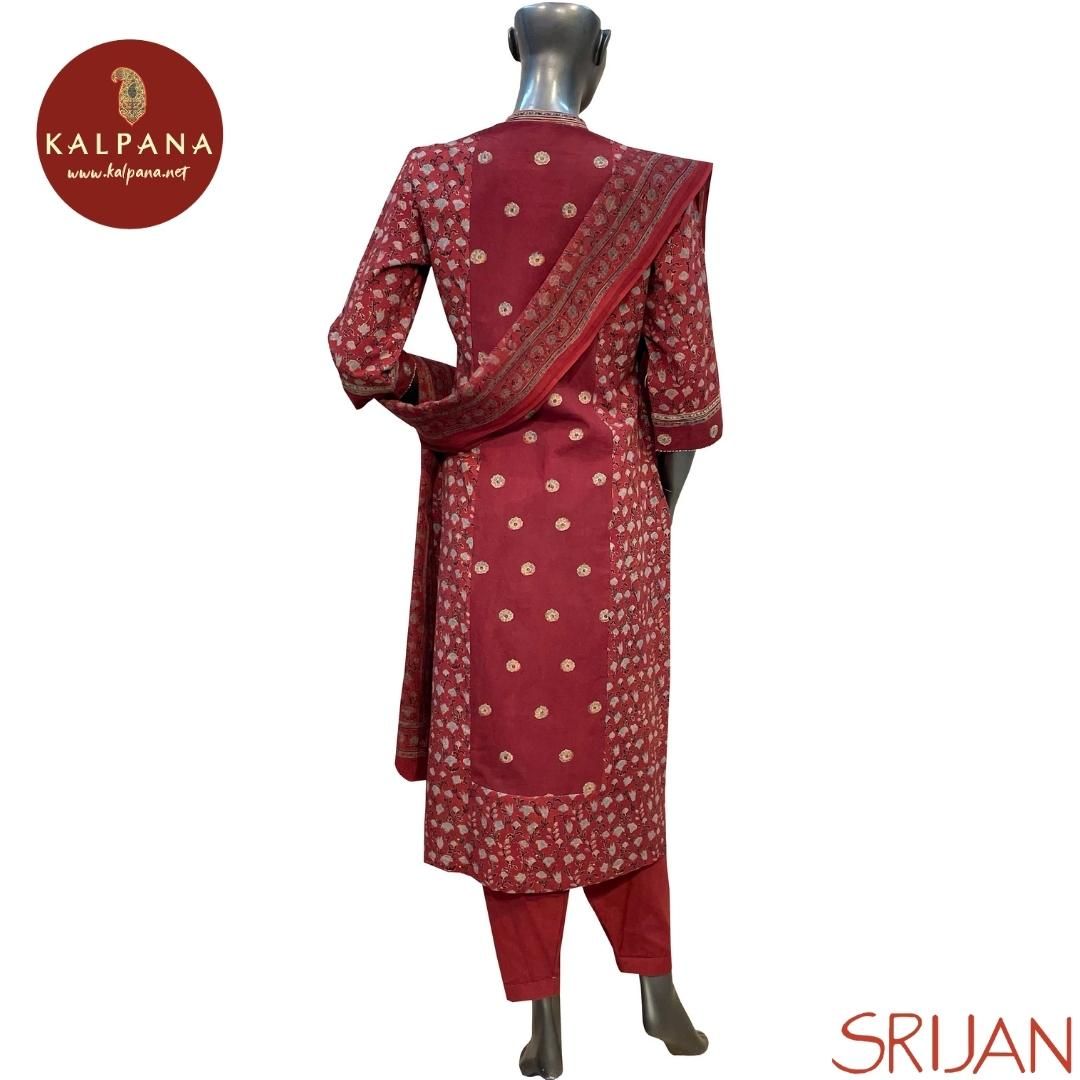 Ajrakh A Line Pure Cotton Salwar Kameez